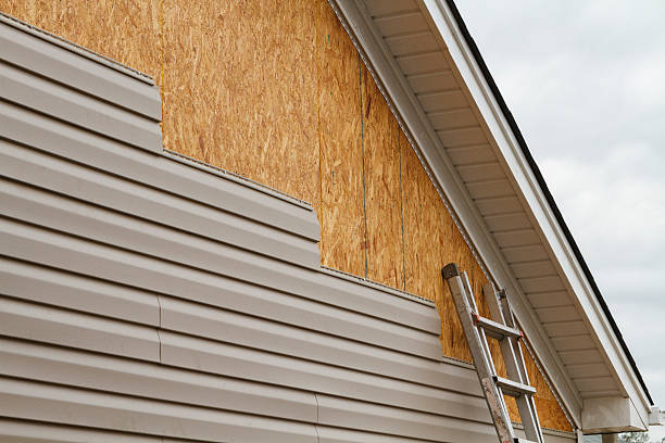Professional Storm Damage Siding Repair technician working in Palatine, IL